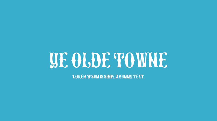 Ye Olde Towne Font