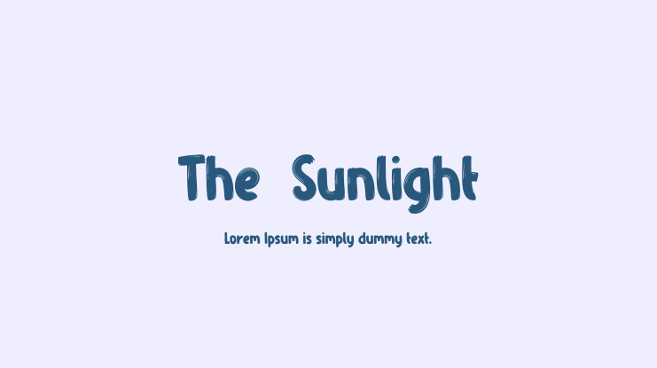 The  Sunlight Font
