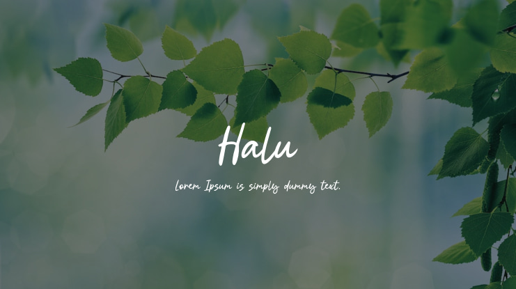 Halu Font