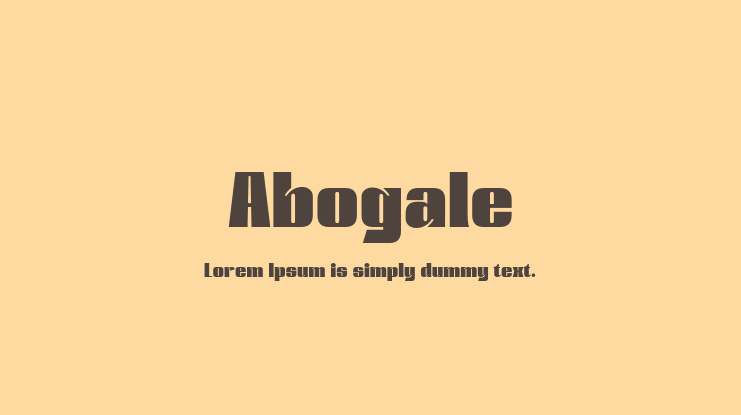 Abogale Font