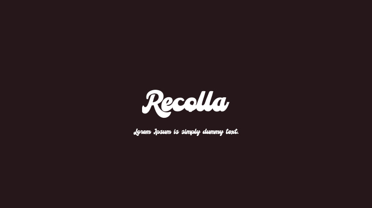 Recolla Font