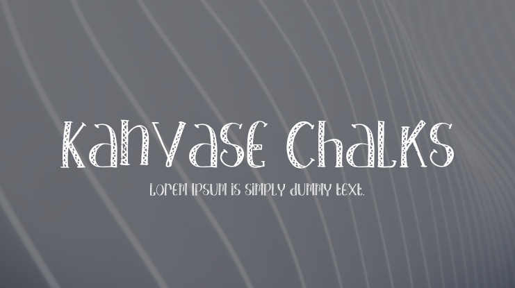 Kanvase Chalks Font