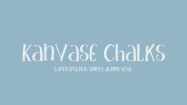 Kanvase Chalks Font