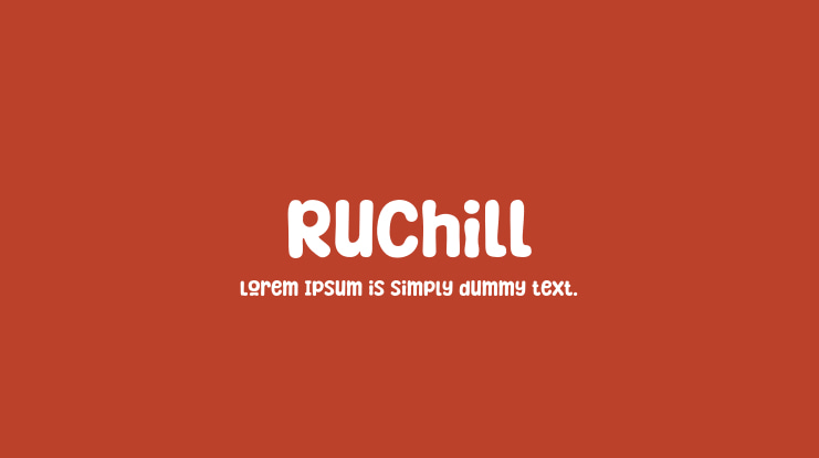 Ruchill Font