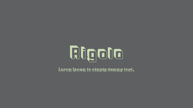 Rigolo Font