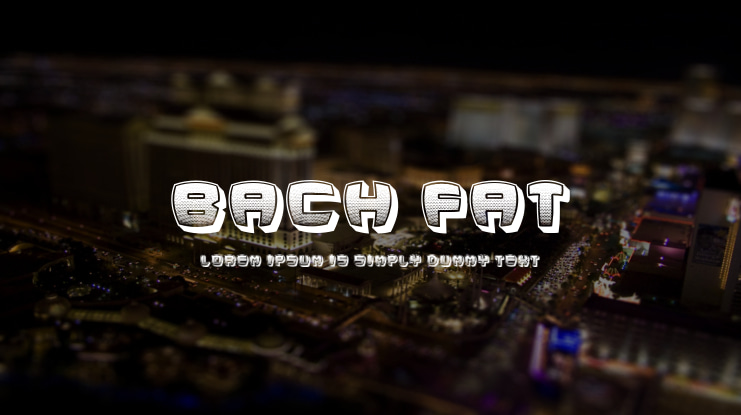 Bach Fat Font Family