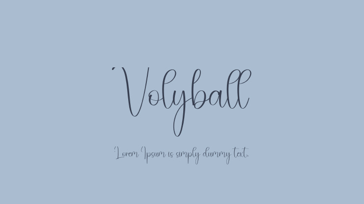 Volyball Font