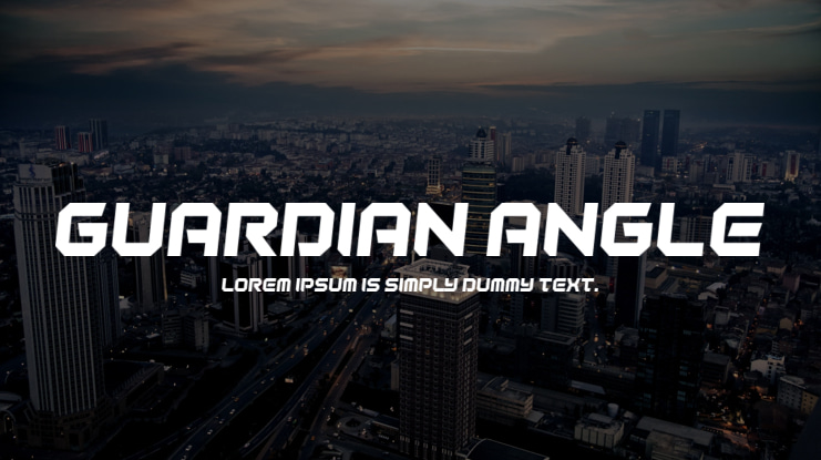 Guardian Angle Font Family
