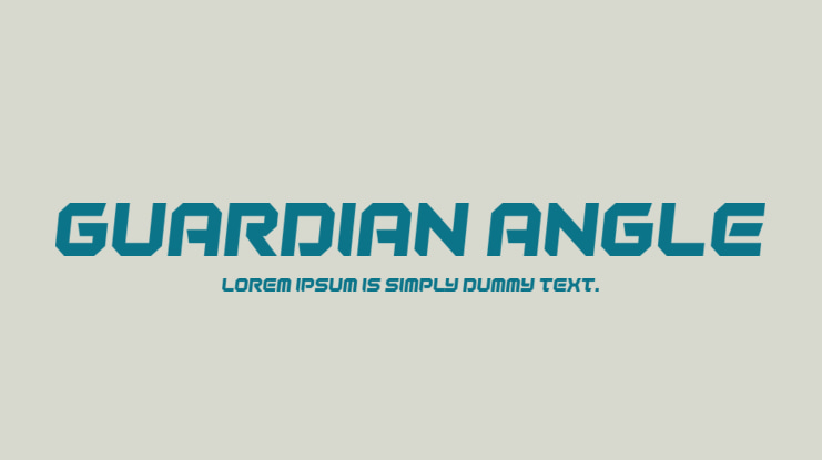 Guardian Angle Font Family