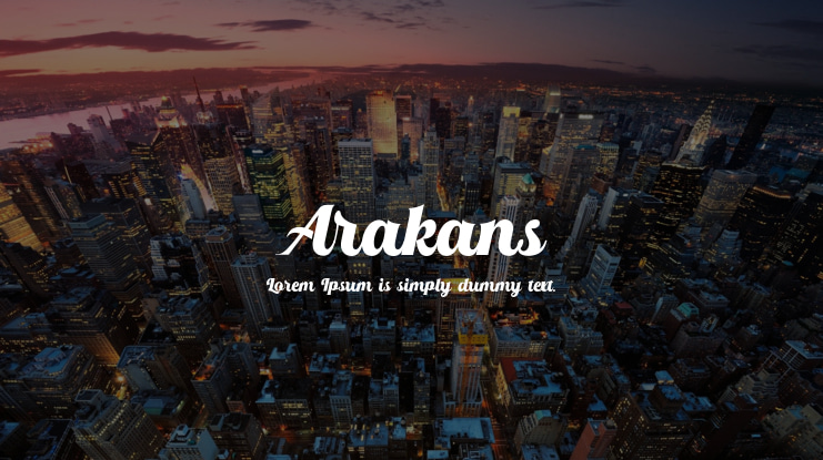 Arakans Font