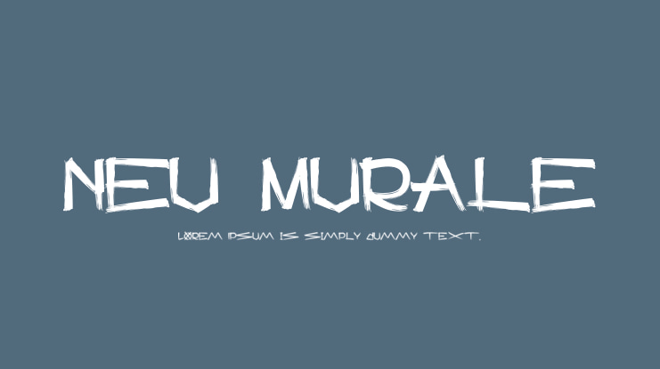 Neu Murale Font