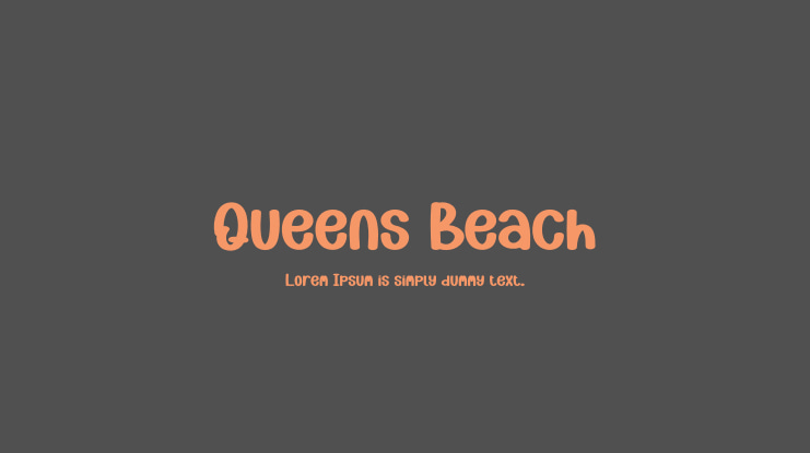 Queens Beach Font