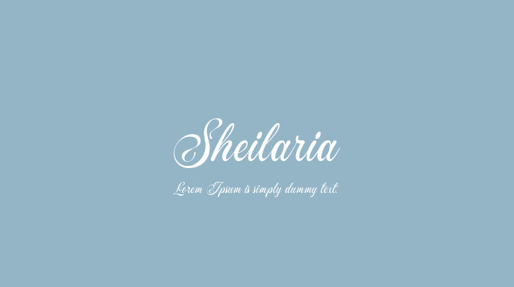 Sheilaria Font