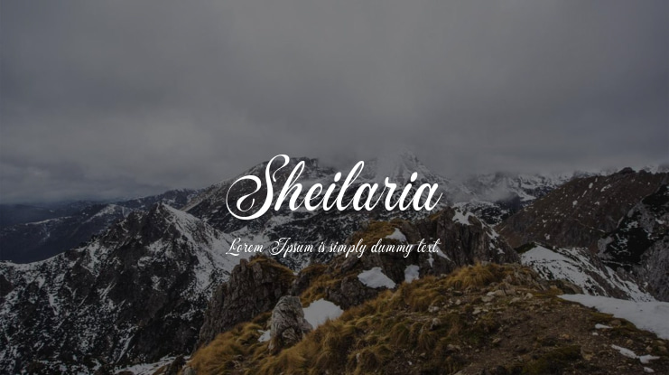Sheilaria Font