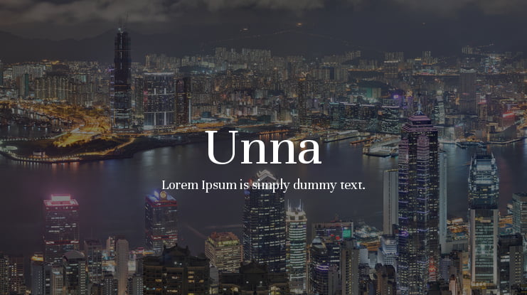 Unna Font Family
