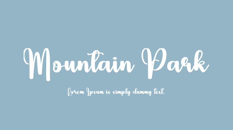Mountain Park Font