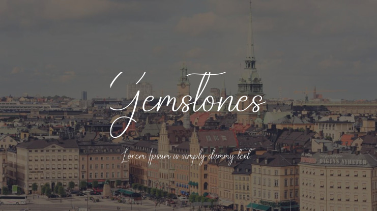 Gemstones Font