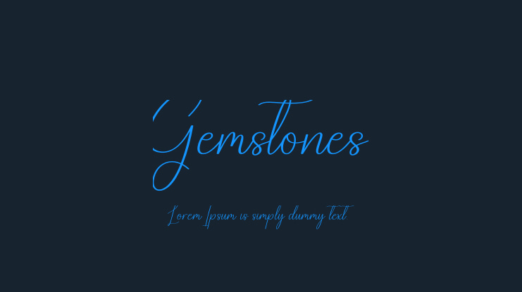 Gemstones Font