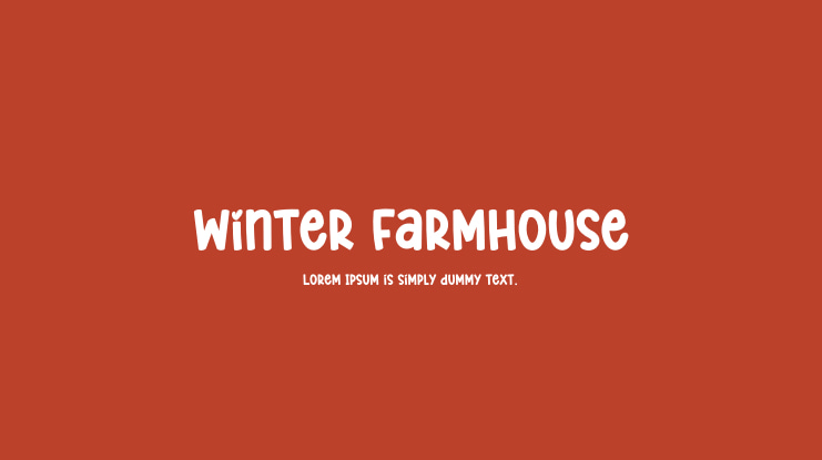 Winter Farmhouse Font