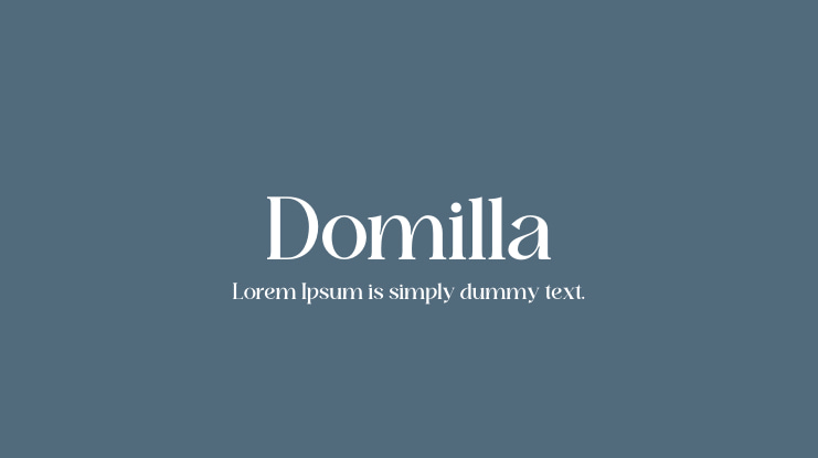 Domilla Font Family