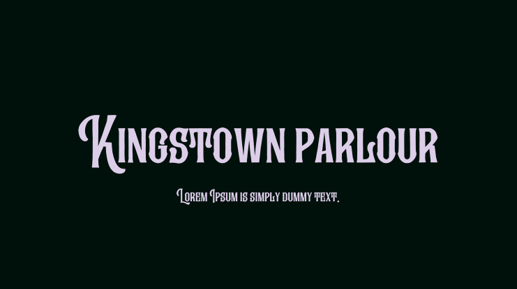 Kingstown parlour Font