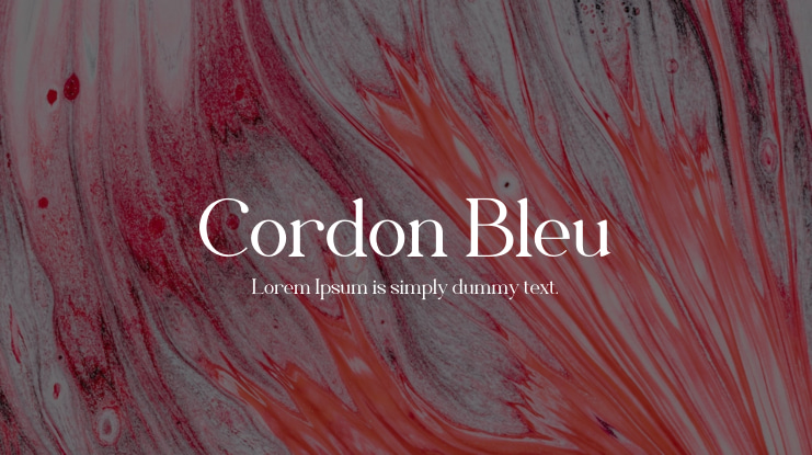 Cordon Bleu Font