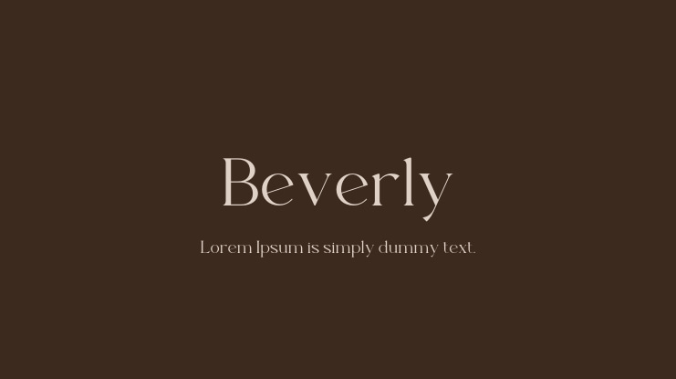 Beverly Font