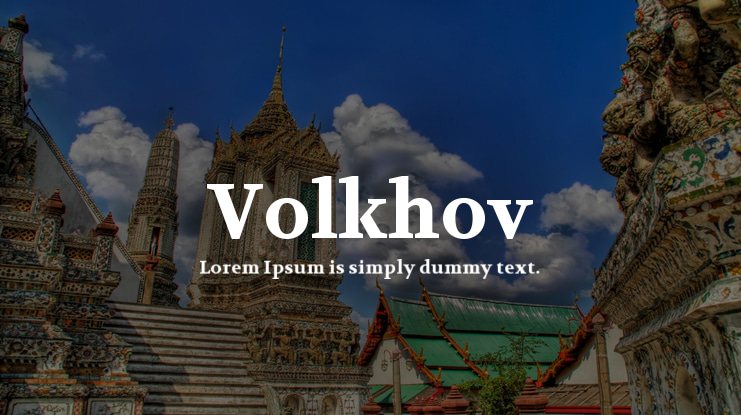 Volkhov Font Family
