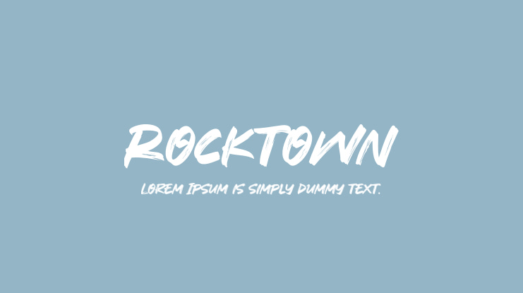 Rocktown Font