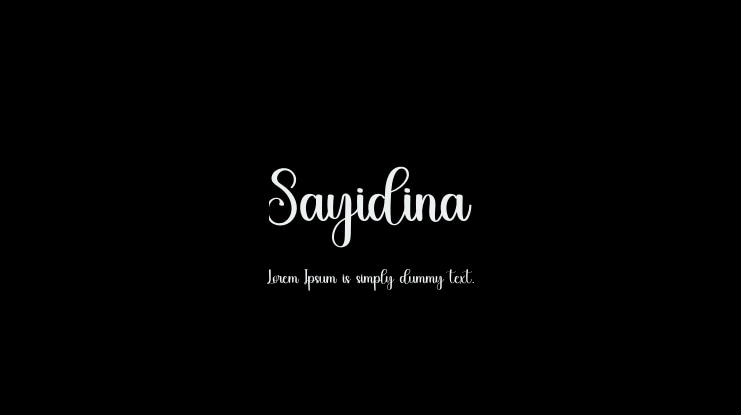 Sayidina Font