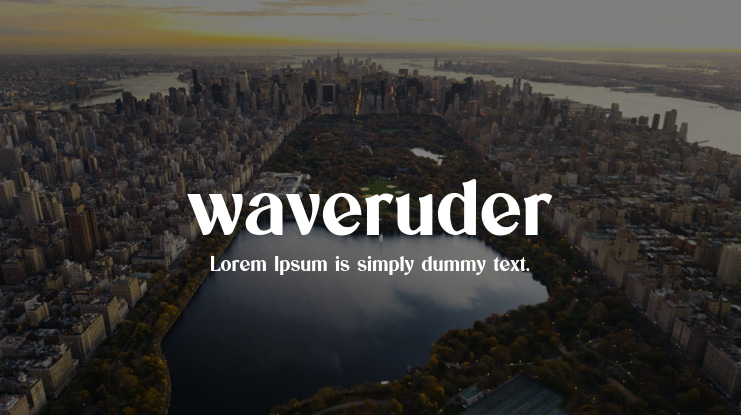 waveruder Font