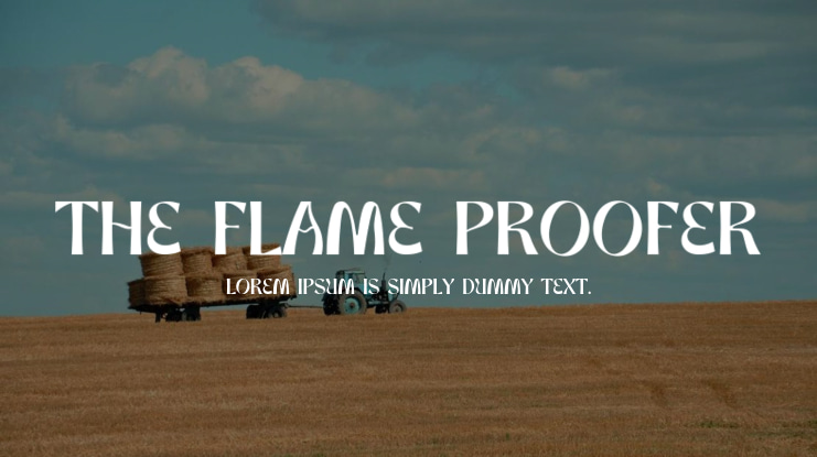 the flame proofer Font