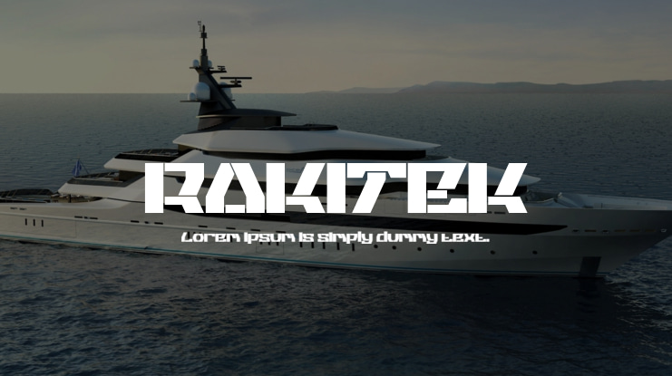 RAKITEK Font
