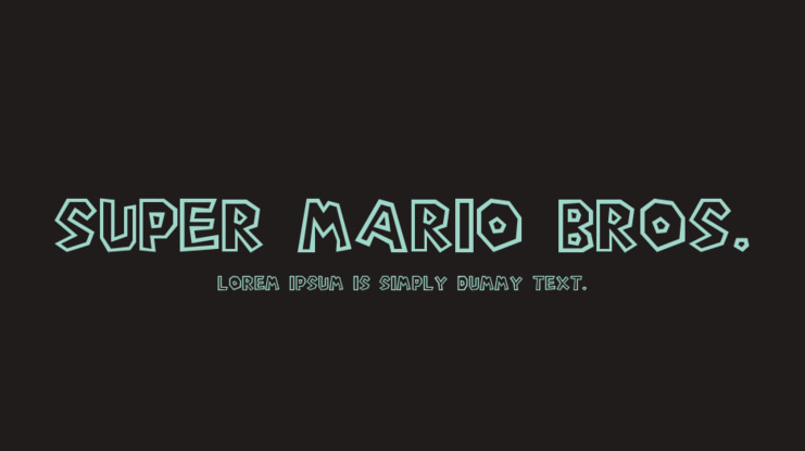 Super Mario Bros. Font