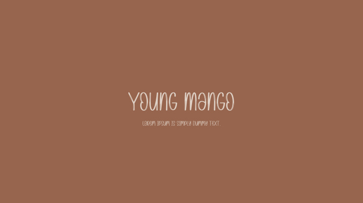 Young Mango Font