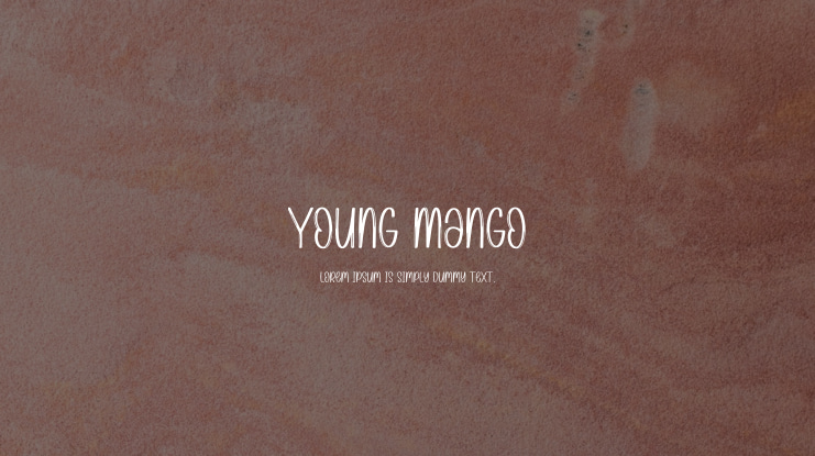 Young Mango Font