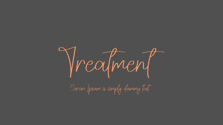 Treatment Font