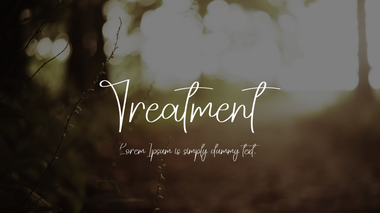Treatment Font