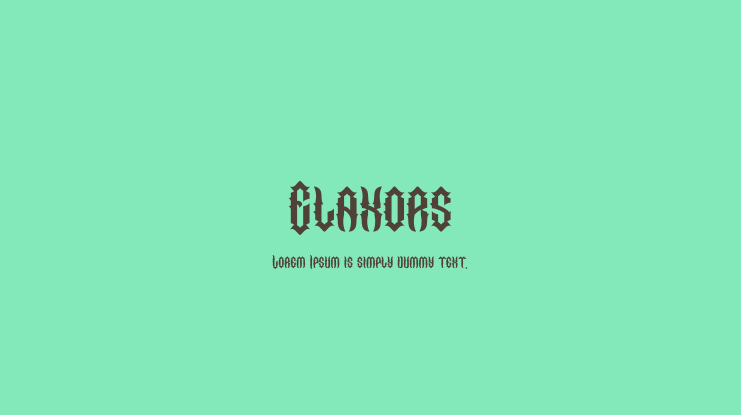 Elaxors Font