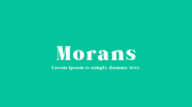 Morans Font