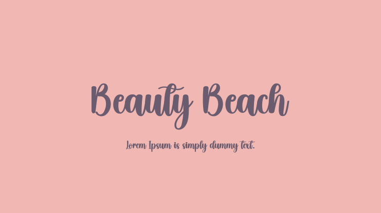 Beauty Beach Font