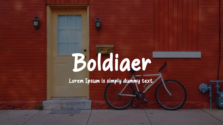 Boldiaer Font