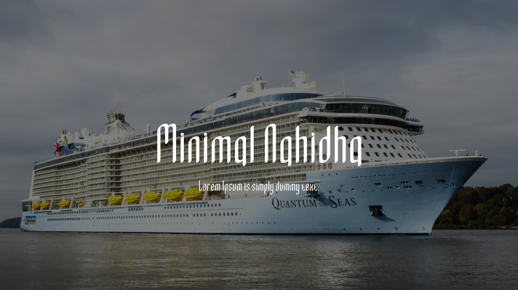 Minimal Nahidha Font