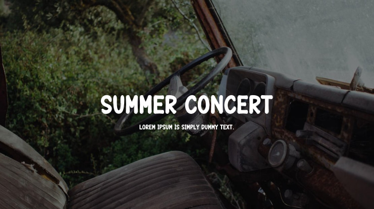 Summer Concert Font