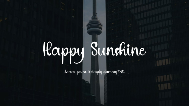 Happy Sunshine Font