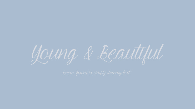 Young & Beautiful Font