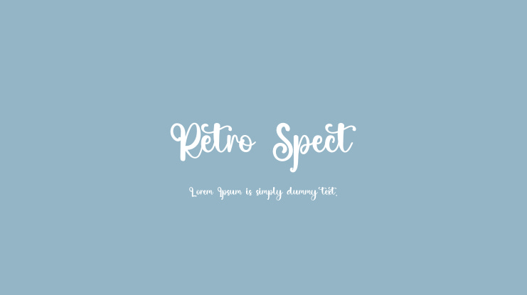 Retro Spect Font