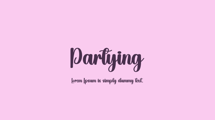 Partying Font
