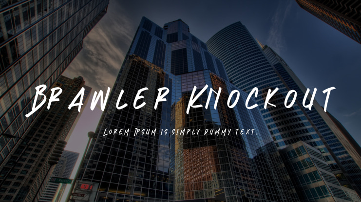 Brawler Knockout Font