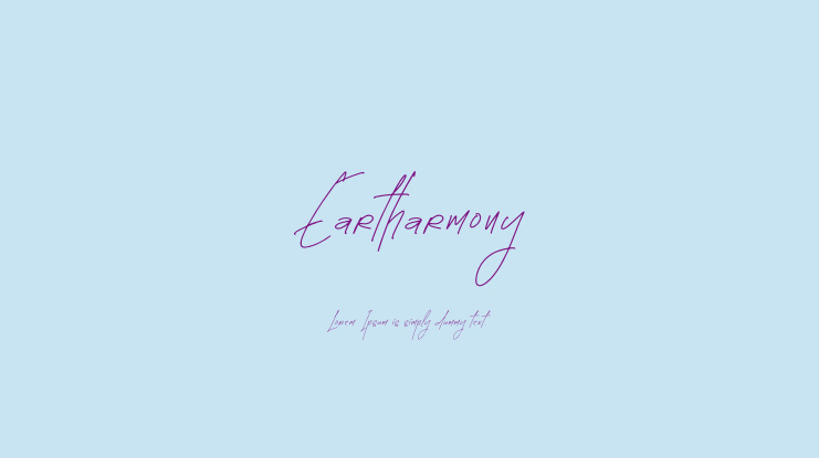 Eartharmony Font